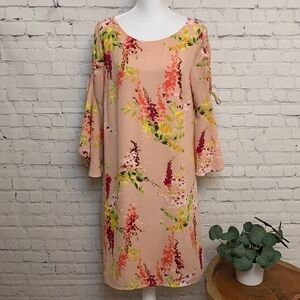 Worthington Bell Sleeve Floral Shift Dress